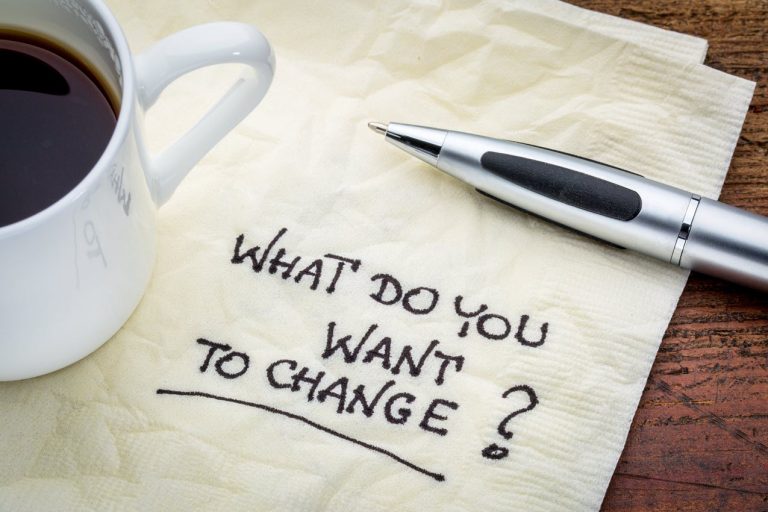 What Do You Want to Change? what do you want to change written on napkin